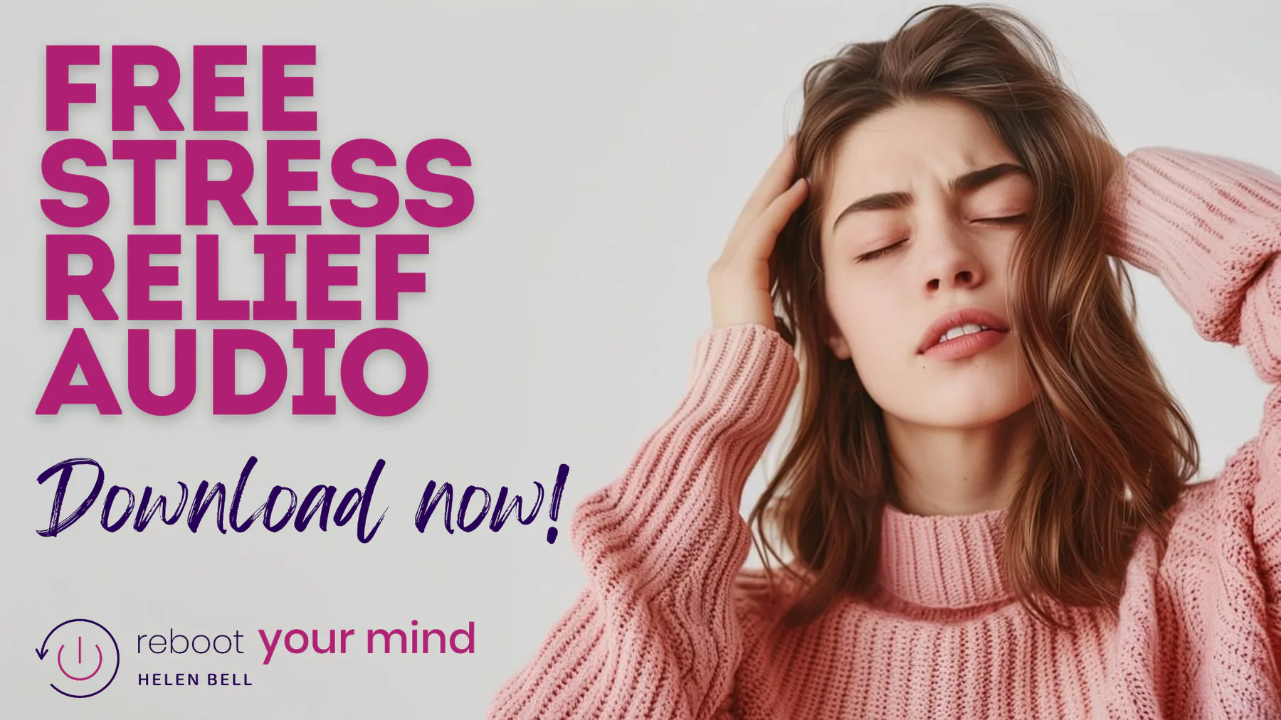 Free stress relief hypnosis recording by Helen Bell